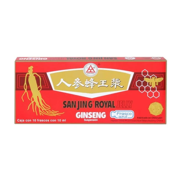Suspensión Sanjing Royal Jelly Ginseng 40 Frascos con 10 ml
