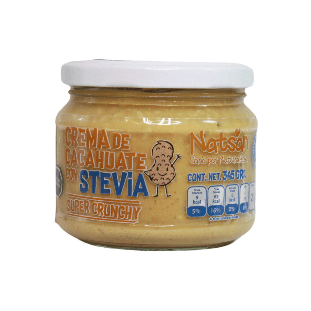 Crema de cacahuate con Stevia
