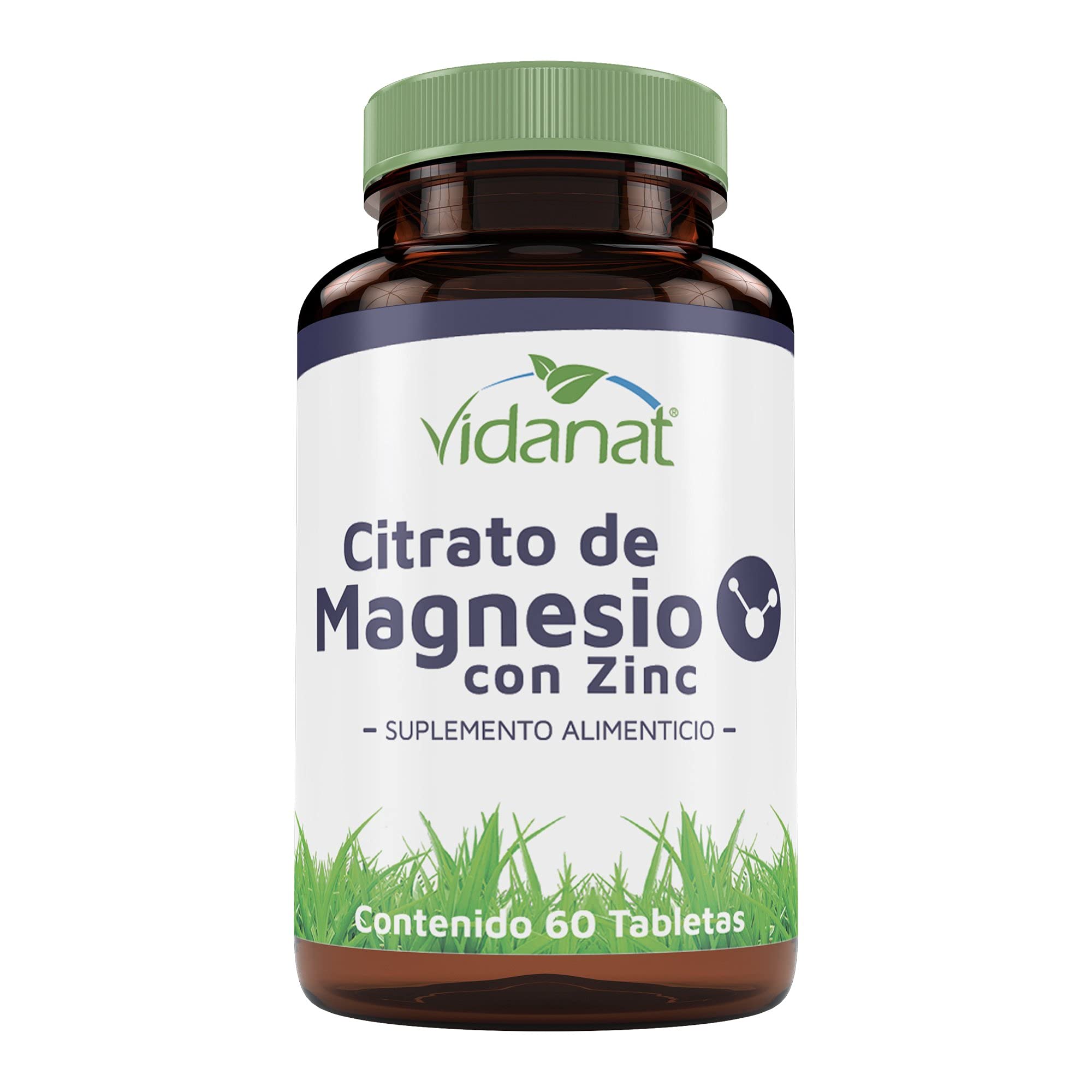 Citrato de magensio con Zinc 60 tabs/500 mg