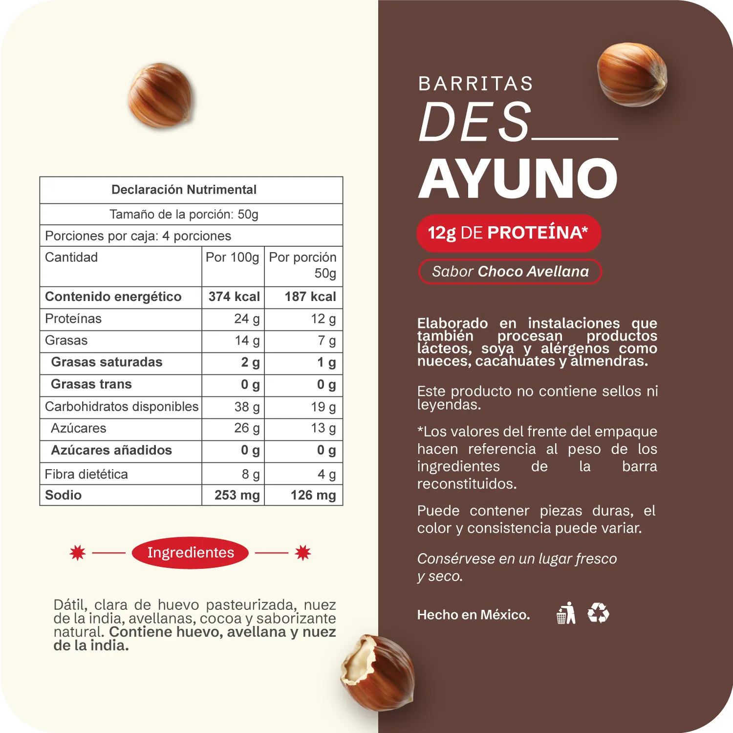 Caja barra de proteína des_ayuno chocolate