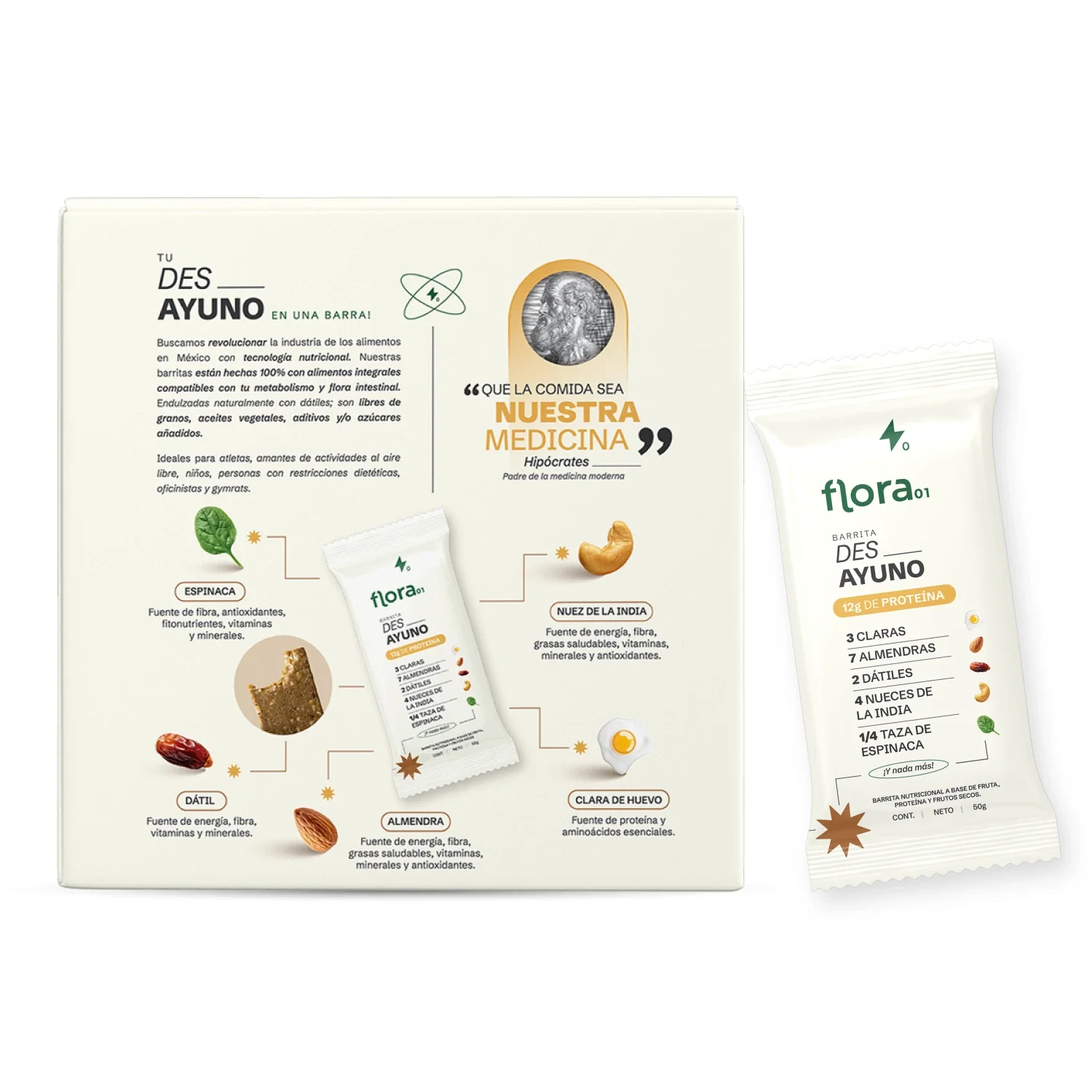 Caja barra de proteína des_ayuno natural