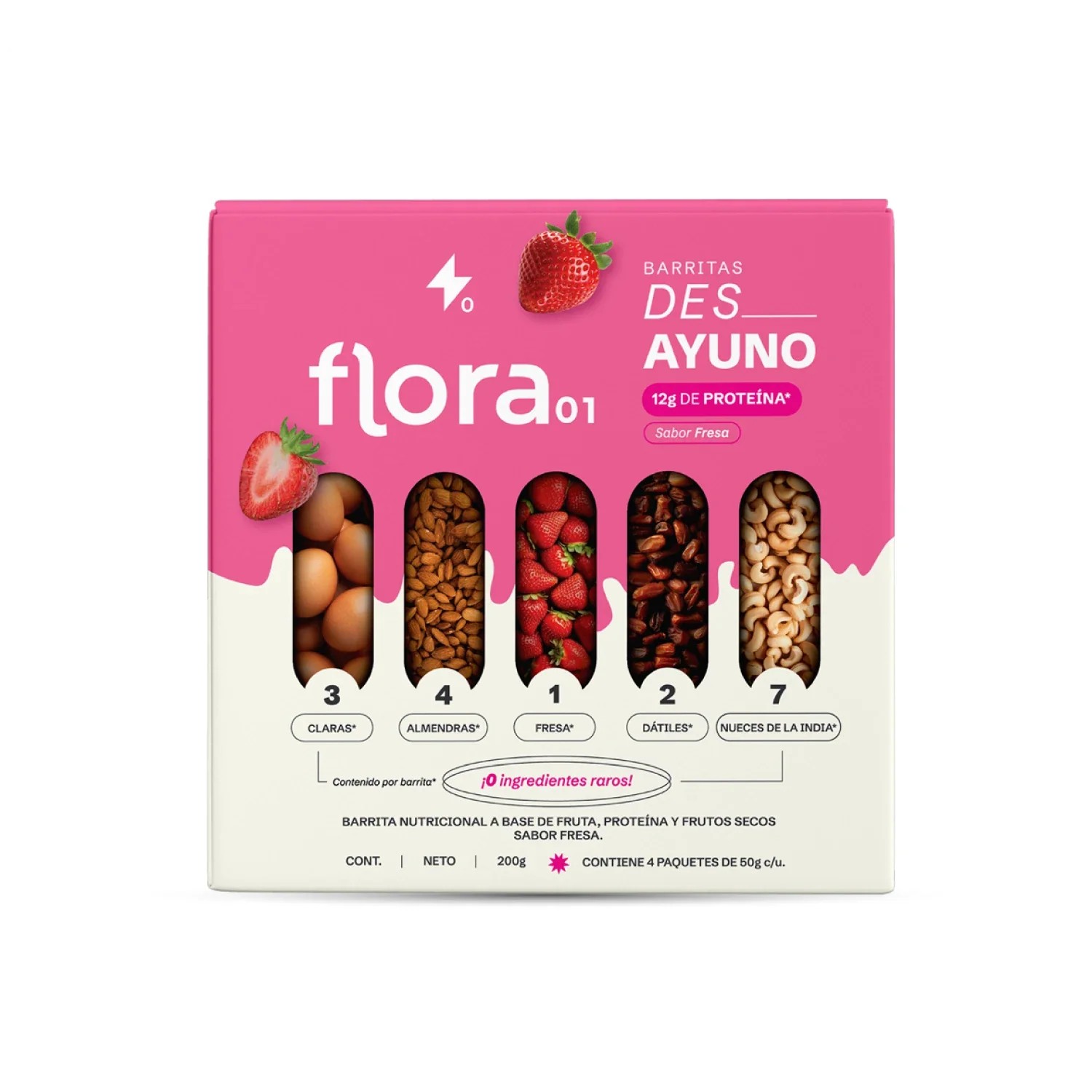 Caja barra de proteína des_ayuno fresa