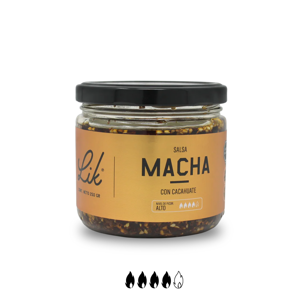 Salsa macha con cacahuate Lik