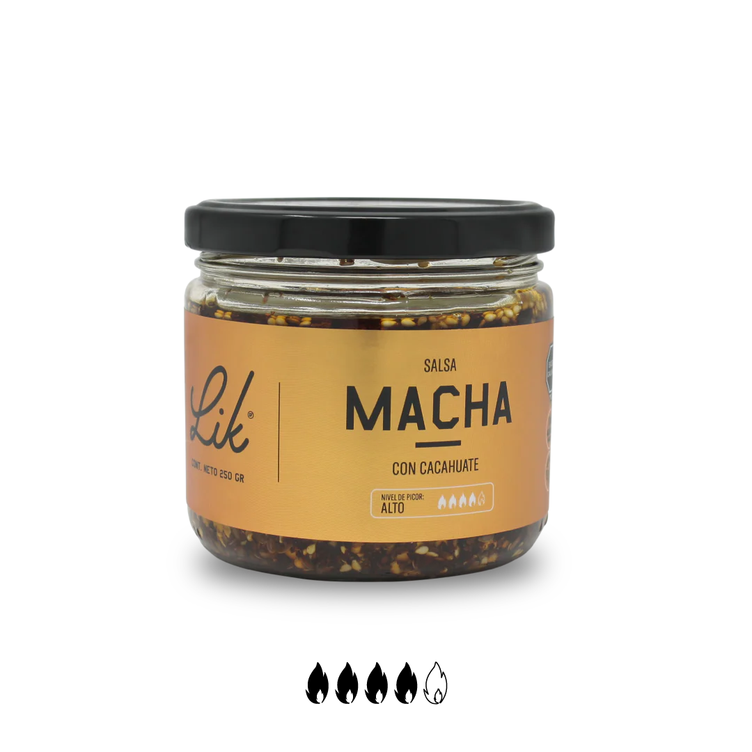 Salsa macha con cacahuate Lik