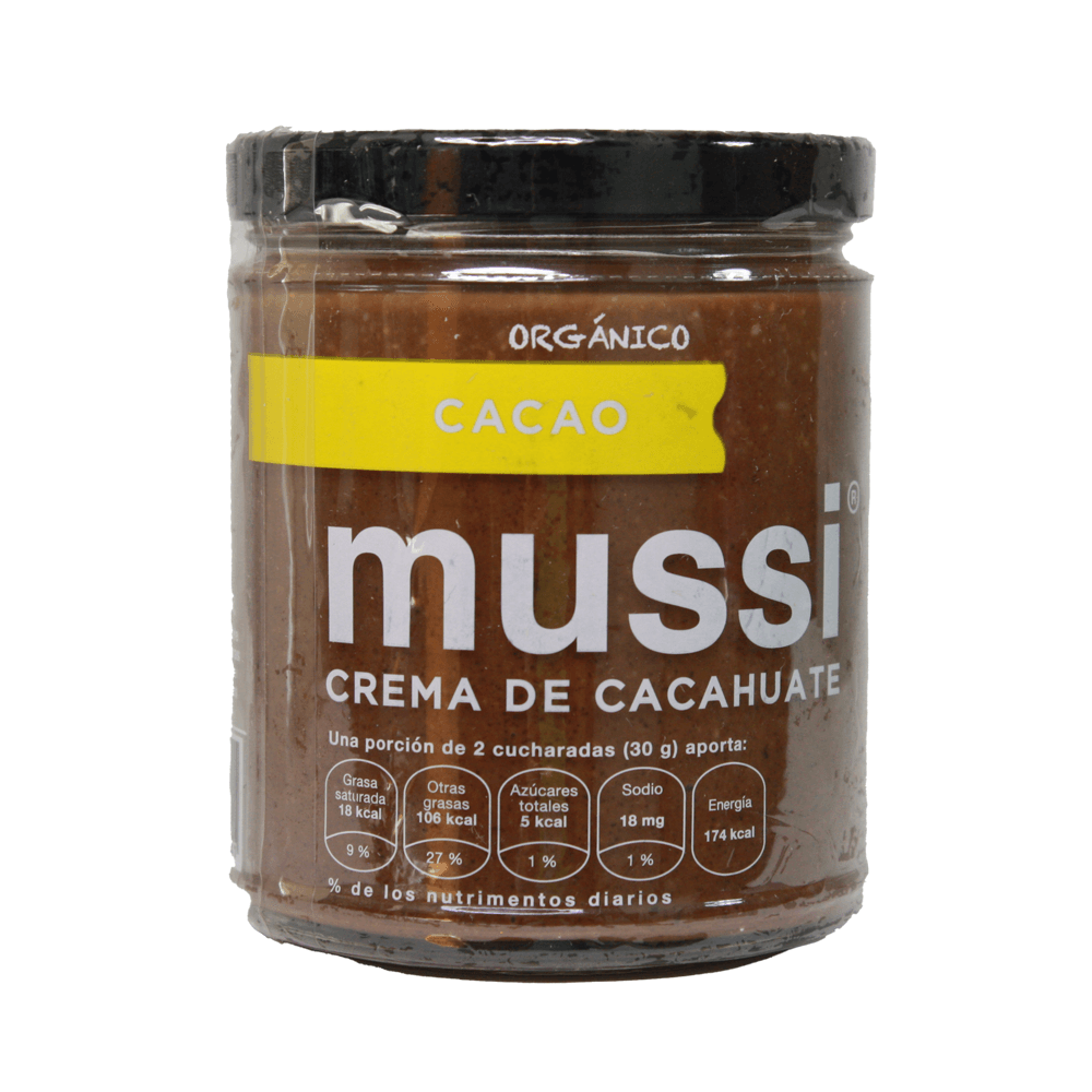 Crema de cacahuate con cacao MUSSi