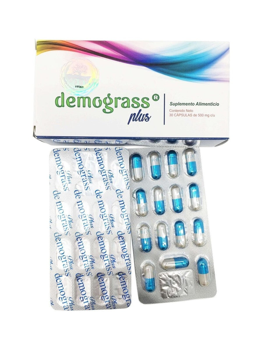 Demograss plus 30 capsulas-500 mg