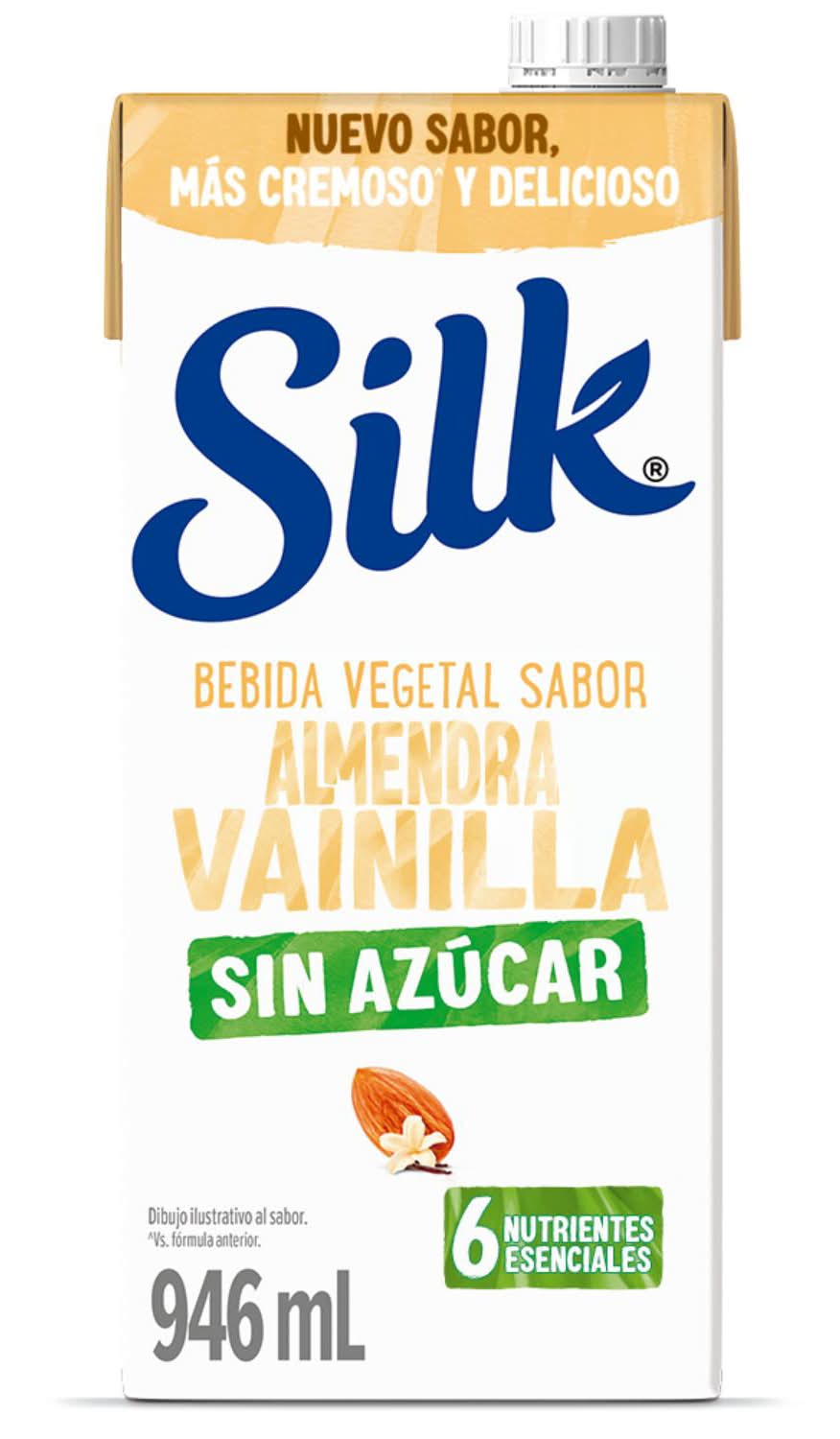 Leche vegetal Silk vainilla sin azúcar