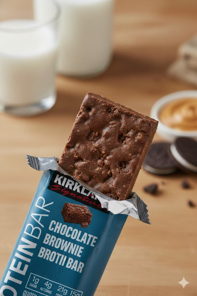 Barra proteína brownie chocolate Kirkland